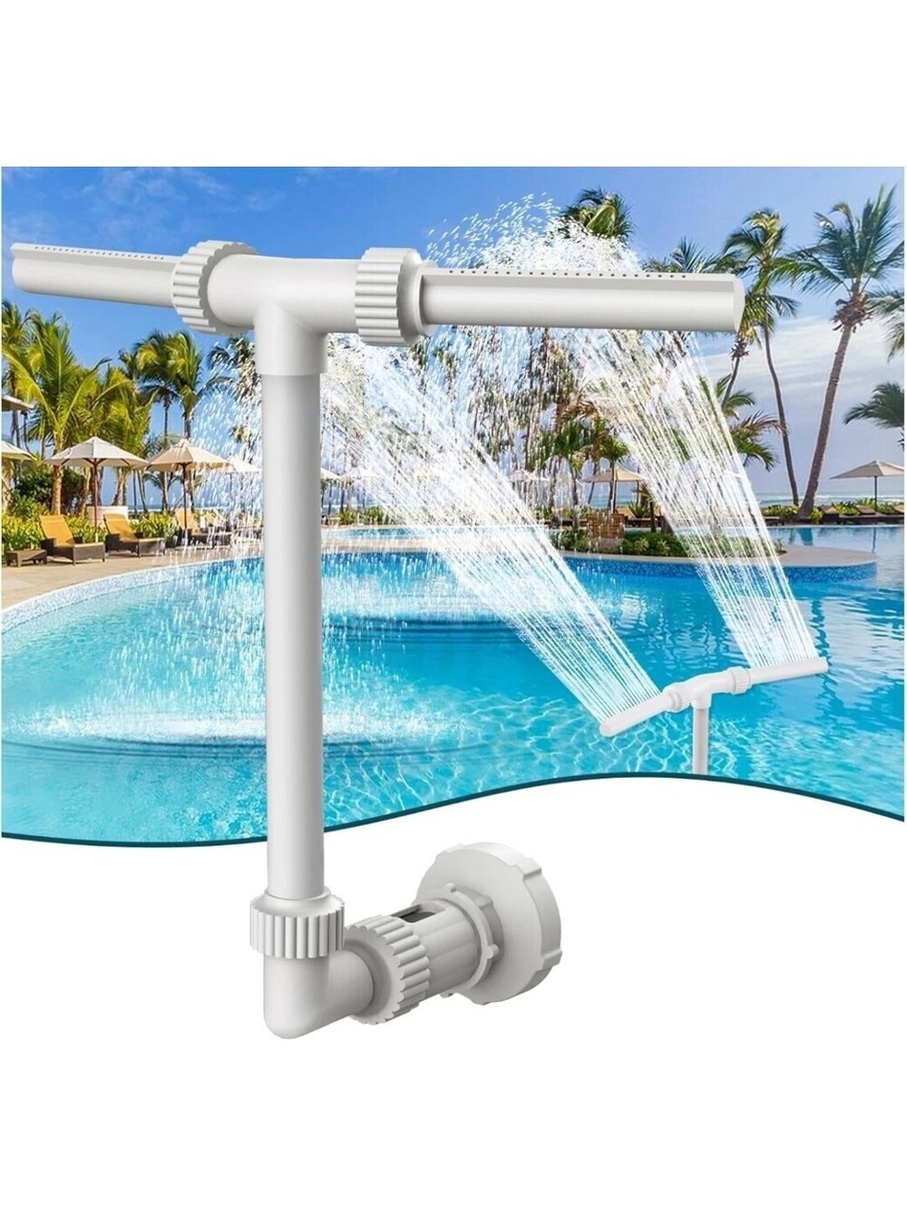 Water-Fountain Dual Spray Swimming-Pool-Accessories - Upgrade